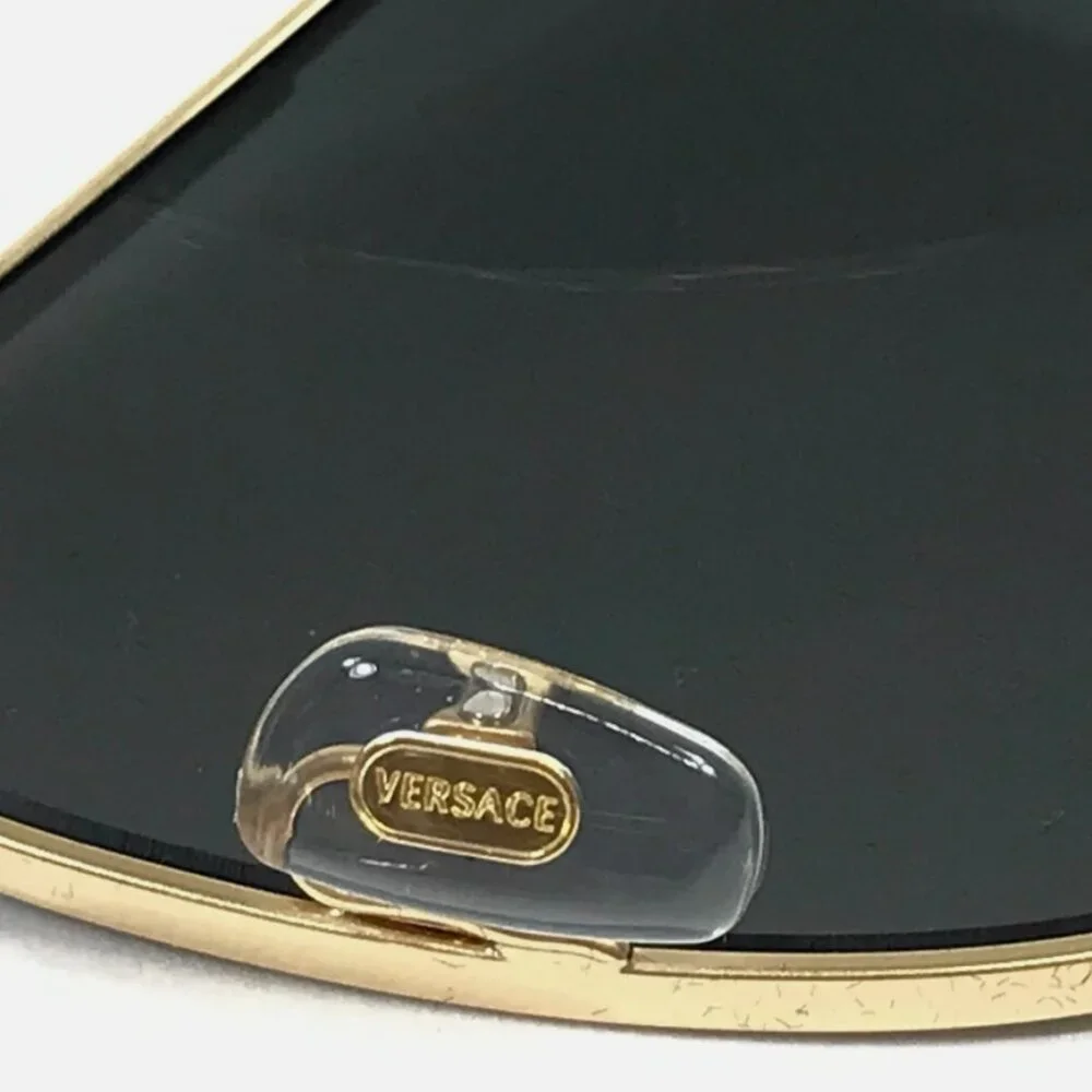 Versace Matte Gold Black 61mm Italy Sunglasses